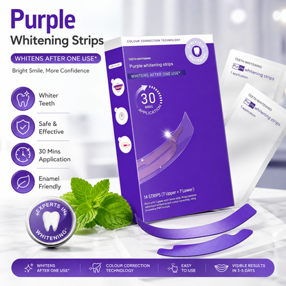 Purple Teeth Whitening Strips – 30 Minute Teeth Whitening