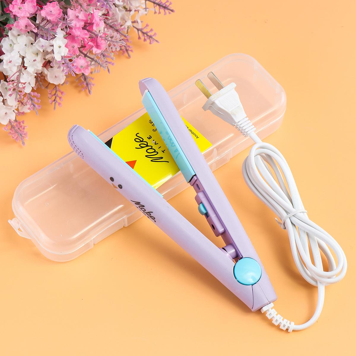 Mini Hair Straightener, Flat Iron Curler (FB)