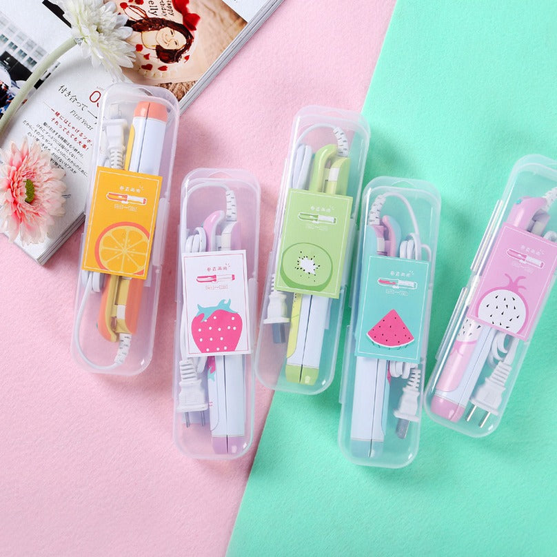 Mini Hair Straightener, Flat Iron Curler (FB)