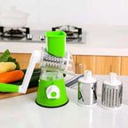 Multifunctional Vegetable Slicer Vegetable Slicer Manual Kitchen Grater Vegetable Chopper 3 in 1 Round Mandolin Cutter Potato Spiralizer Household Gadgets