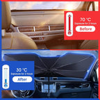 Car Sun Shade Protector Umbrella Style - Auto Front Screen Sunshade Covers Car Sun Protector