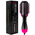 4-in-1 Blow Hair Dryer - Volumizer Brush, Straightening & Curl