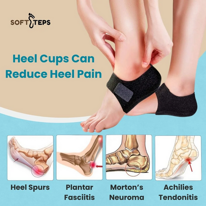 Soft Steps Heel Protectors - Stretchable Fit in Any Foot Size