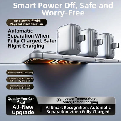 Auto Retract Charger | Fast Charging & Auto Eject Cable