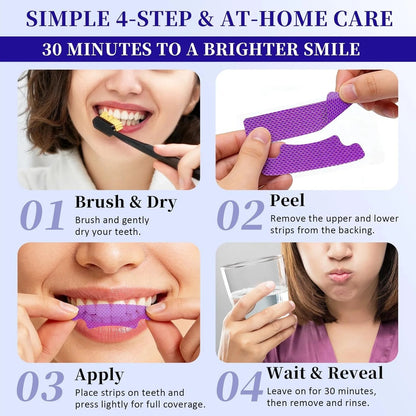 Purple Teeth Whitening Strips – 30 Minute Teeth Whitening